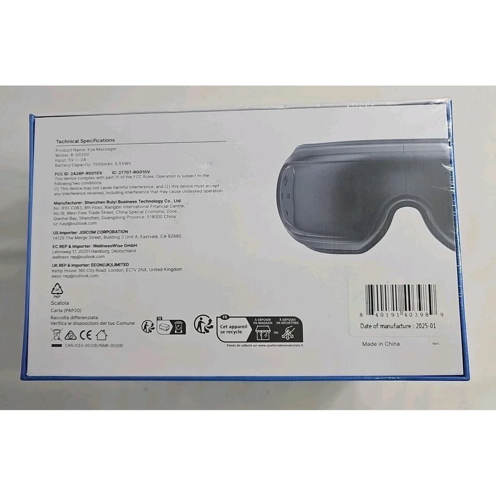 RENPHO Eyeris 3 Eye Massager with‎ Heat & Cooling - New Sealed Box